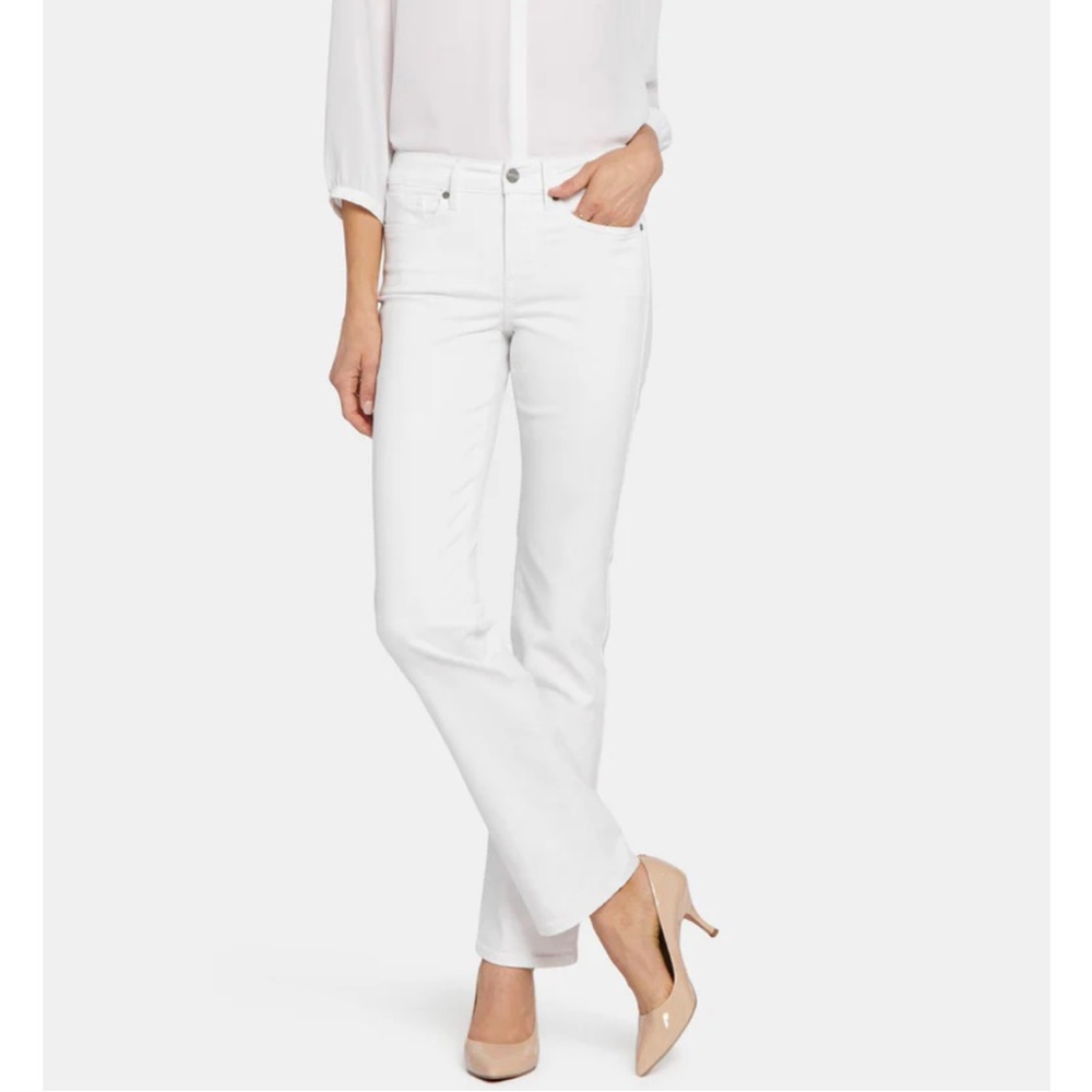 NYDJ Marilyn Straight White Women's Pants